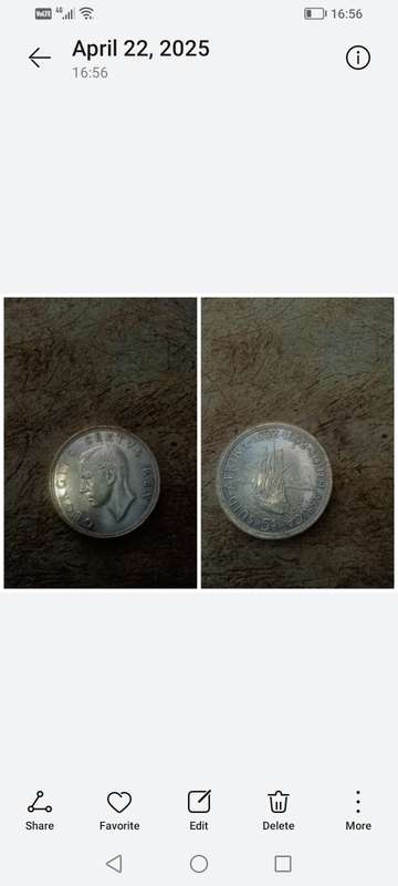 Old 5s south african coin