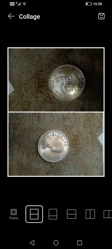 Old 5s south african coin