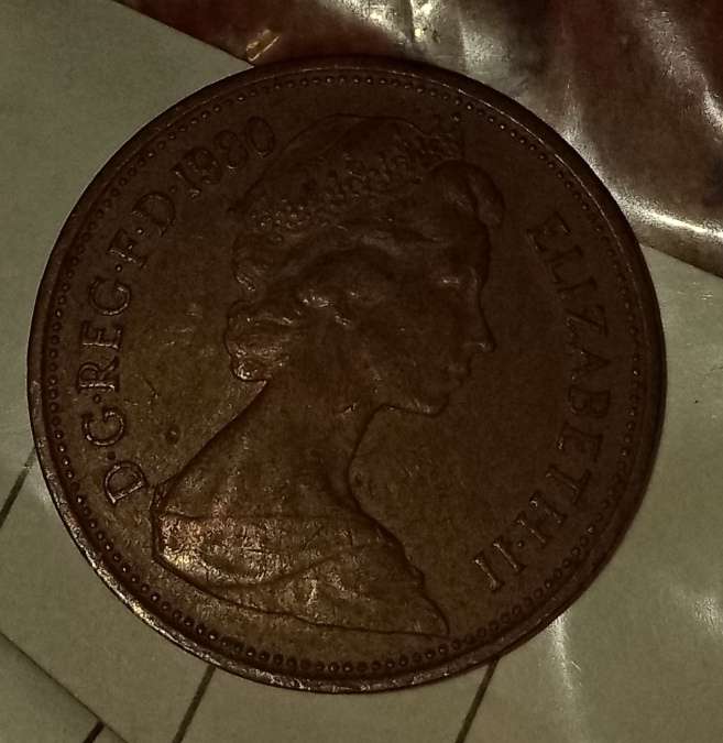 Very rare 1980 (2 pence new) in good condition