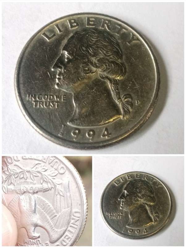1994 quarter dollar with mint errors