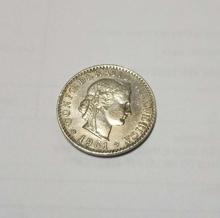 20 rappen 1961 Switzerland coin
