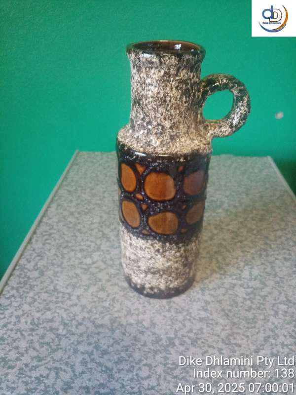 Vintage "fat lava" vase specifically a scheurich keramik vase from West Germany