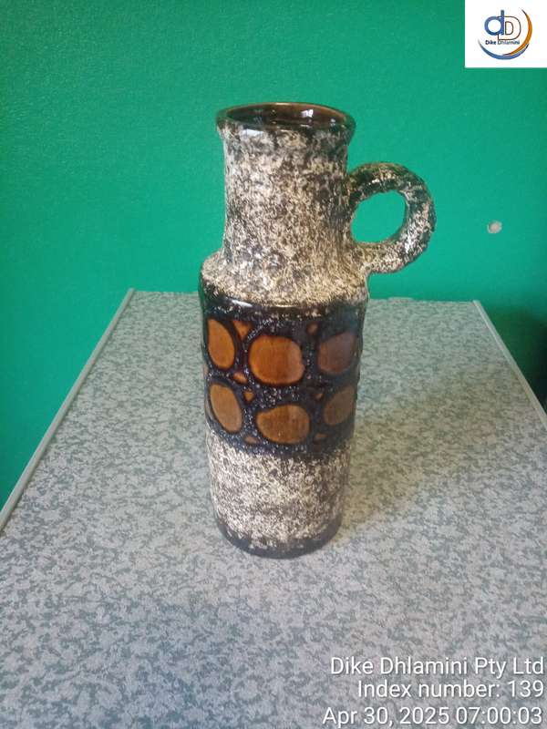 Vintage "fat lava" vase specifically a scheurich keramik vase from West Germany