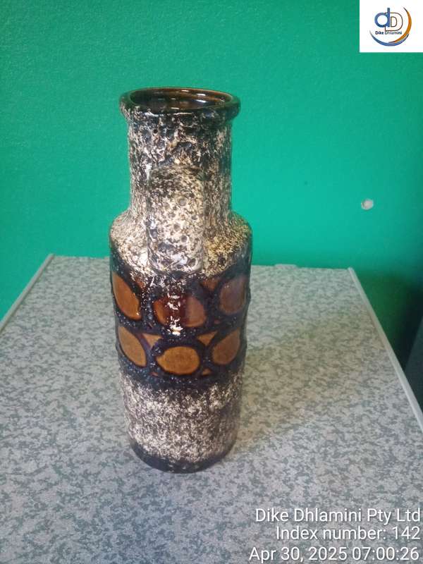 Vintage "fat lava" vase specifically a scheurich keramik vase from West Germany