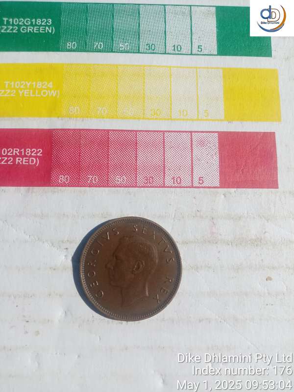 Georg ivs sex tvs rex 1/2 D coin