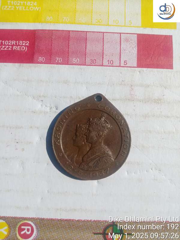 1937 coronation medalion