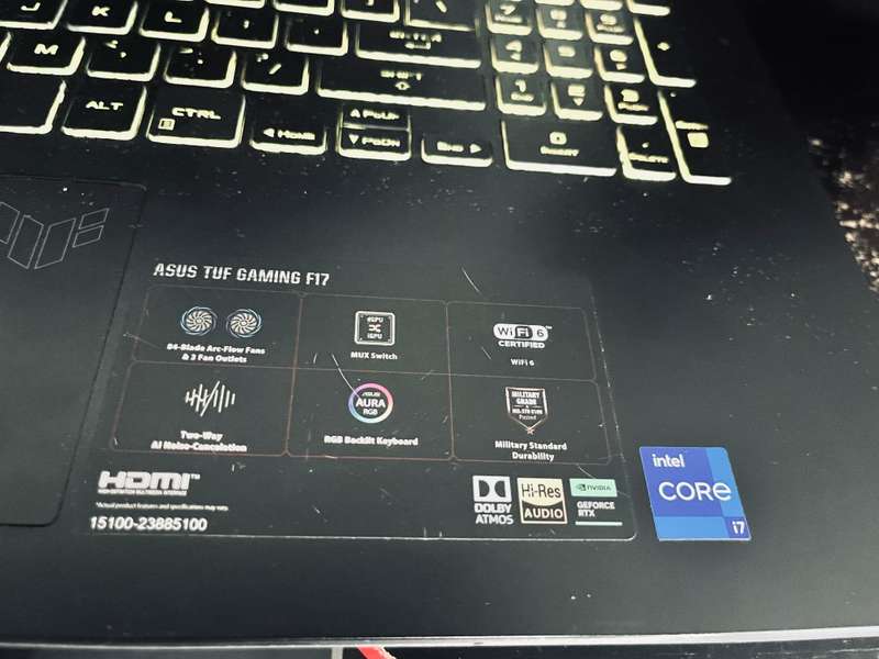 Asus TUF F 17 Gaming Laptop
