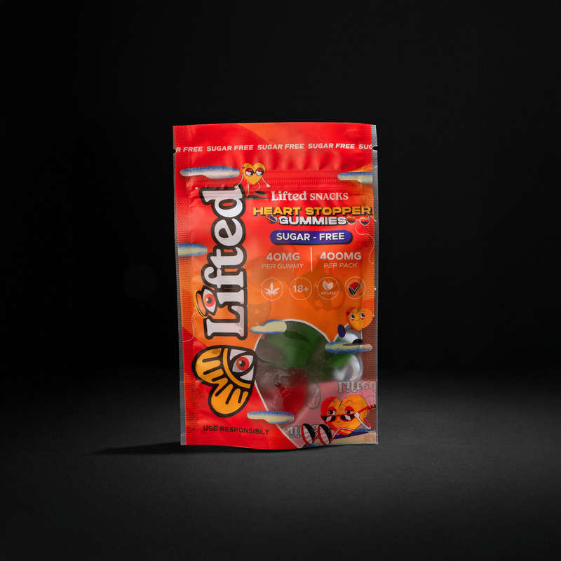 Lifted THC Heart Stopper Gummy 10 x 40mg (Sugar Free, Vegan)