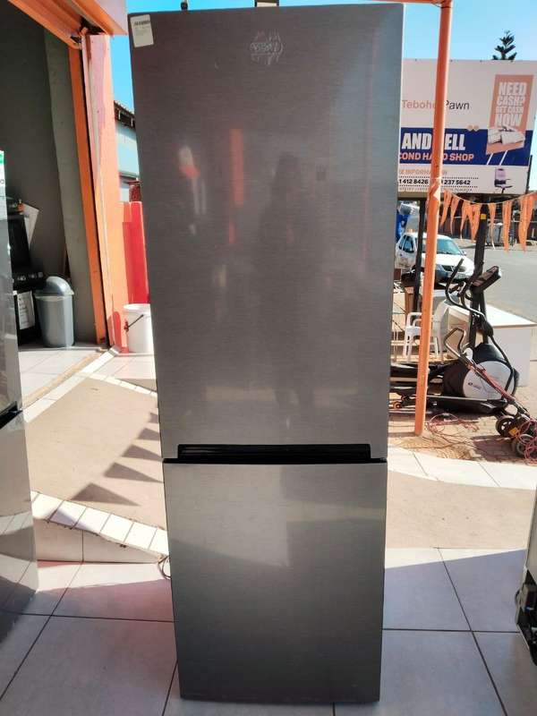 DEFY 350L BOTTOM FRIDGE FREEZER METALLIC