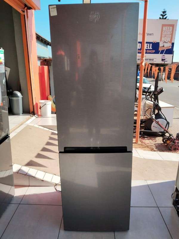 DEFY 350L BOTTOM FRIDGE FREEZER METALLIC