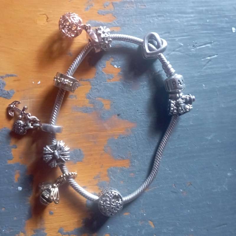 Pandora bracelet with beautiful charms