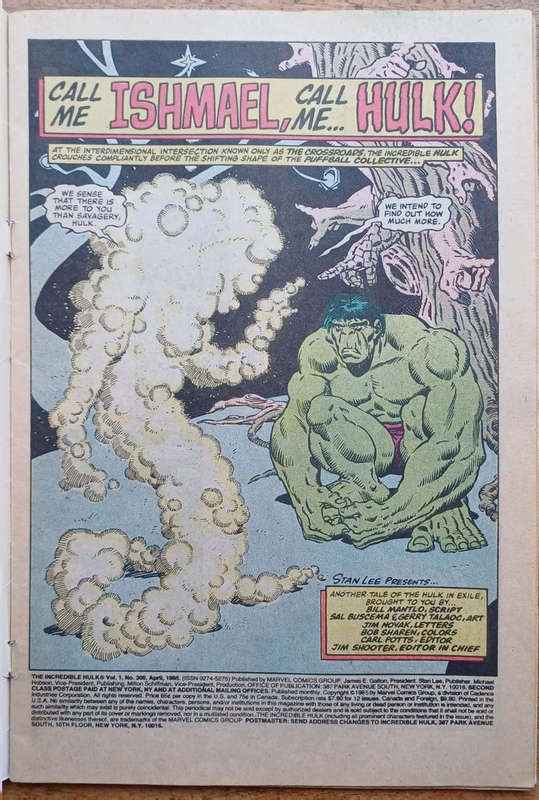 Comic The Incredible Hulk Vol 1 No 306 1985