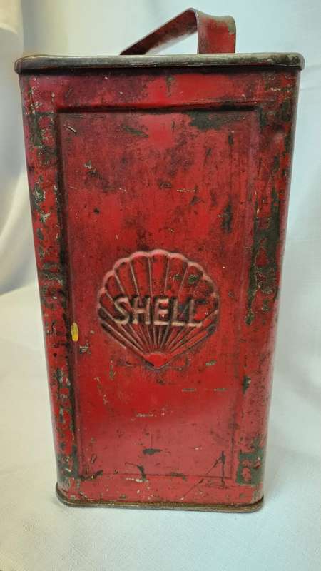 Vintage Shell x100 Motor Oil Can