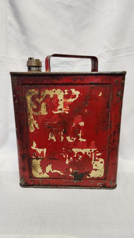 Vintage Shell x100 Motor Oil Can