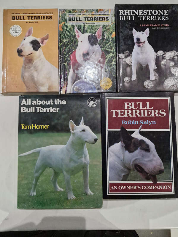 5 bull terriers dog books