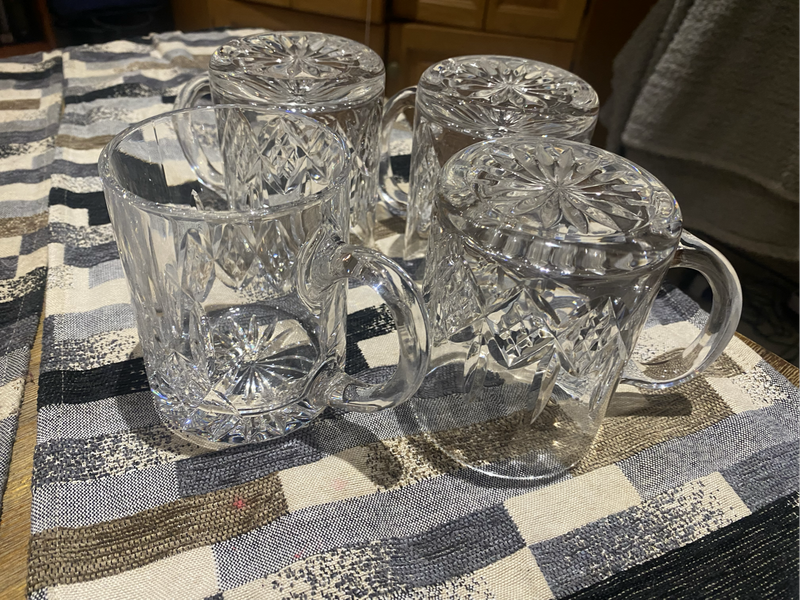 Crystal Glass set with 2x Decanters