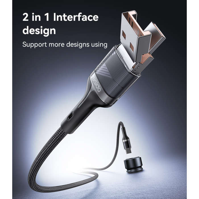 Yesido CAI65L 2 IN 1 Lightning Fast Charger/ Data Cable