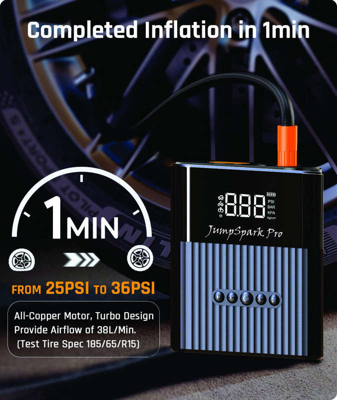 JumpSpark Pro  4 in 1 jump starter
