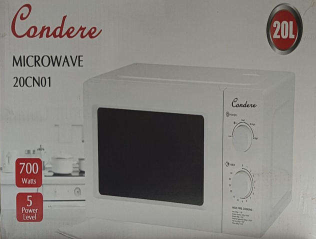 CONDERE 20L MICROWAVE 20CN01 White/Black