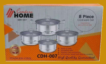 CONDERE HOME COOKWARE SET 8 PCS CDH-007