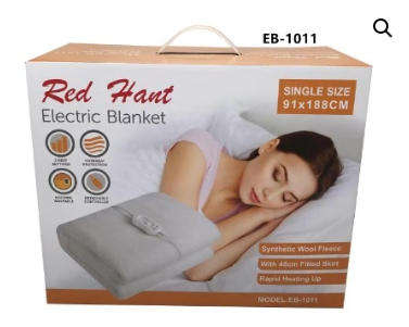 Red Hart Single Electric blanket EB-1011