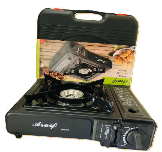 ARUIF PORTABLE BUTANE STOVE Automatic Ignition with Carrying Case BDZ-003