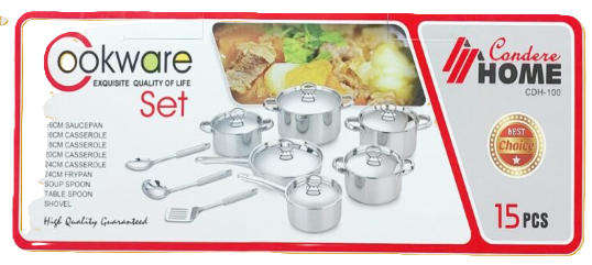 CONDERE COOKWARE SET 15 PCS CDH-100