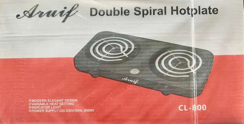 ARUIF DOUBLE SPIRAL HOTPLATE ELECTRIC CL-800