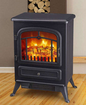 CONDERE Electric Heater ZR-8002, Freestanding Electric Fireplace Heater