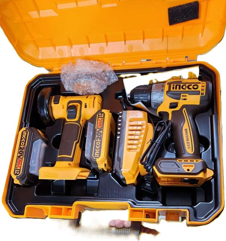Cordless Drill & Grinder Ingco Set 5 Pcs (Save -19%).