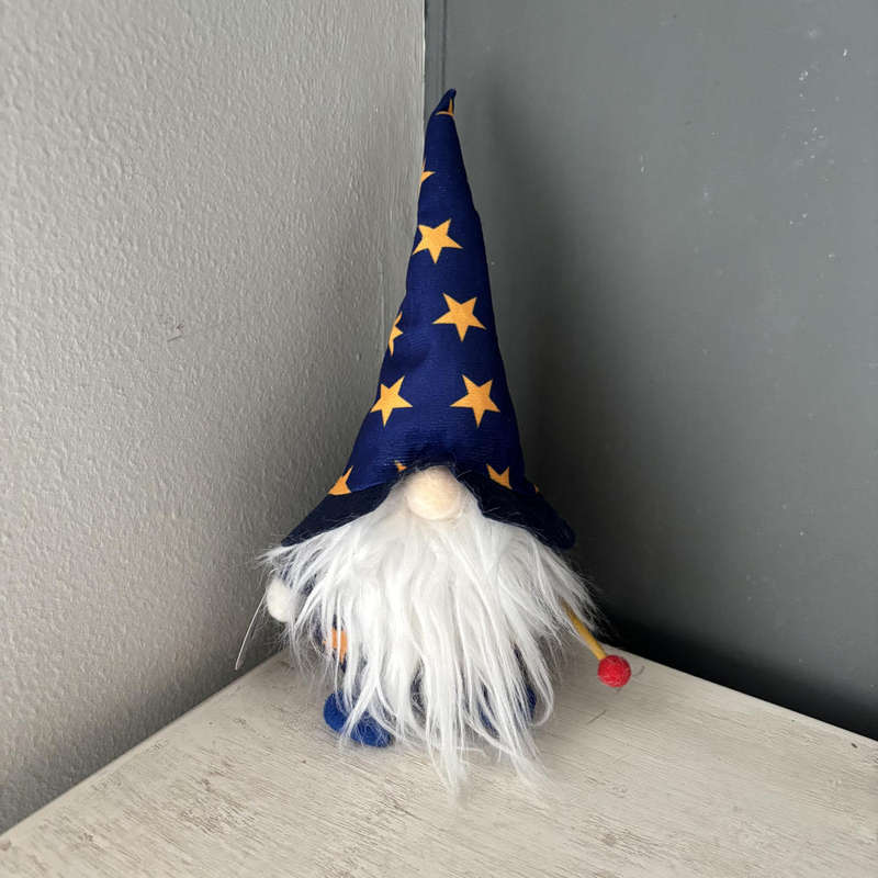Wizard Plush blue and white plush with wand