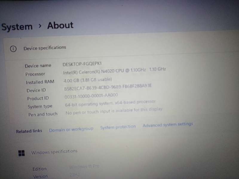Acer Aspire laptop