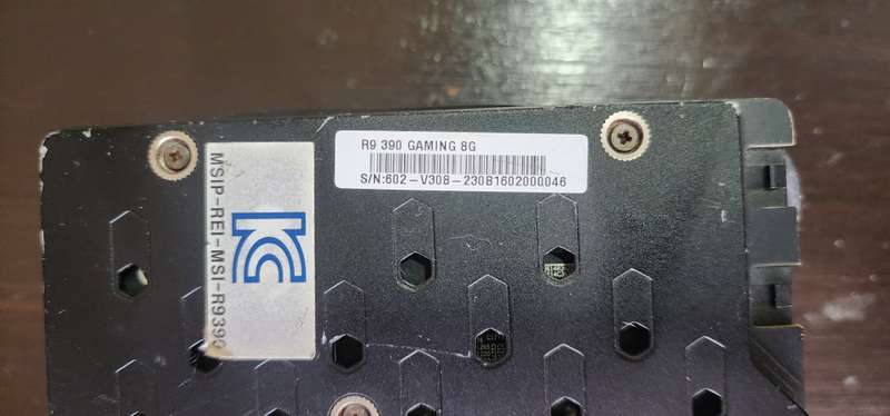 MSI R9 390 8GB (Non-working / for parts or repair)
