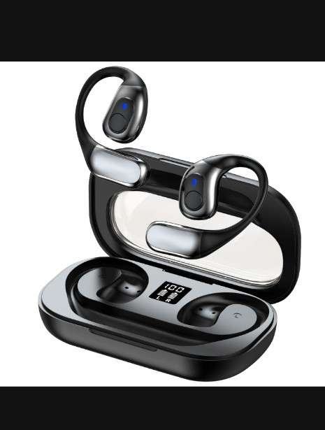 Bluetooth Telephone Receiver Wireless Bluetooth Earphones - YW01 - Black