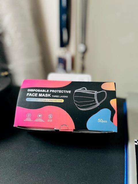 Black Masks - 50 Pcs