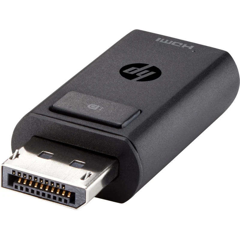 HP DisplayPort to HDMI 1.4 A/V Adapter, Digital Audio/Video Converter, Male DisplayPort to Female HD