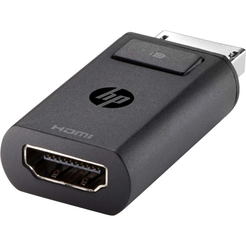 HP DisplayPort to HDMI 1.4 A/V Adapter, Digital Audio/Video Converter, Male DisplayPort to Female HD