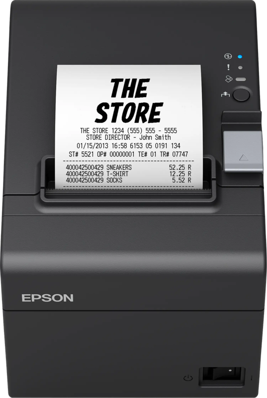 Epson TM-T20III (011): USB + Serial, PS, Blk, EU