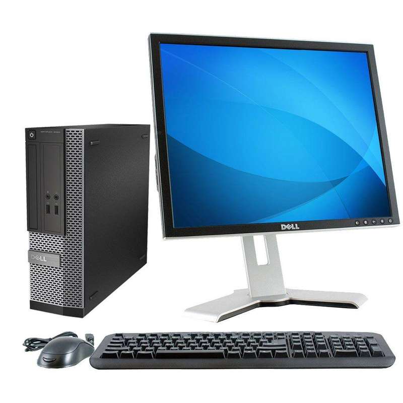 Dell OptiPlex 7020 SFF Desktop Combo Intel Core I3 4th Gen, 4GB DDR3, 128GB SSD, 19 Square Monitor