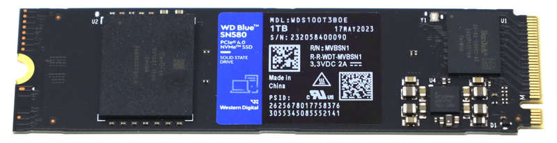 Western Digital SN580 1 TB NVMe Drive Gen 4x4