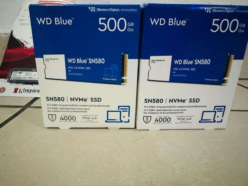 WD Blue SN580 NVMe SSD Internal Storage, 512 GB