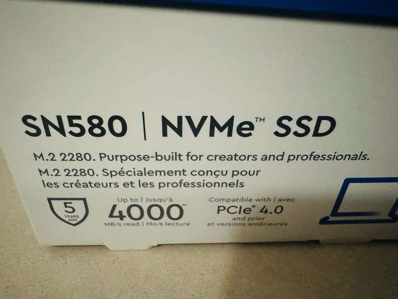 WD Blue SN580 NVMe SSD Internal Storage, 512 GB