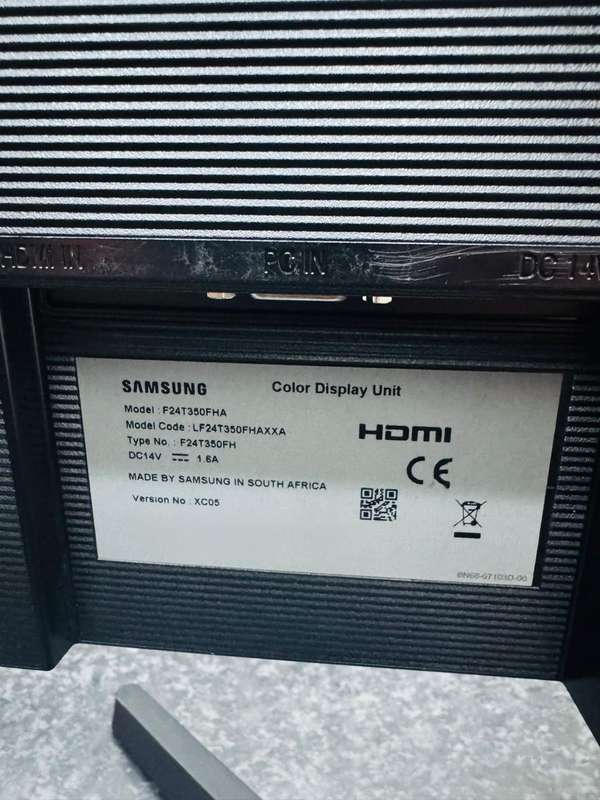 24 Samsung F24T350FHA | IPS | FHD 1920×1080 | 75Hz | 5ms | HDMI + VGA