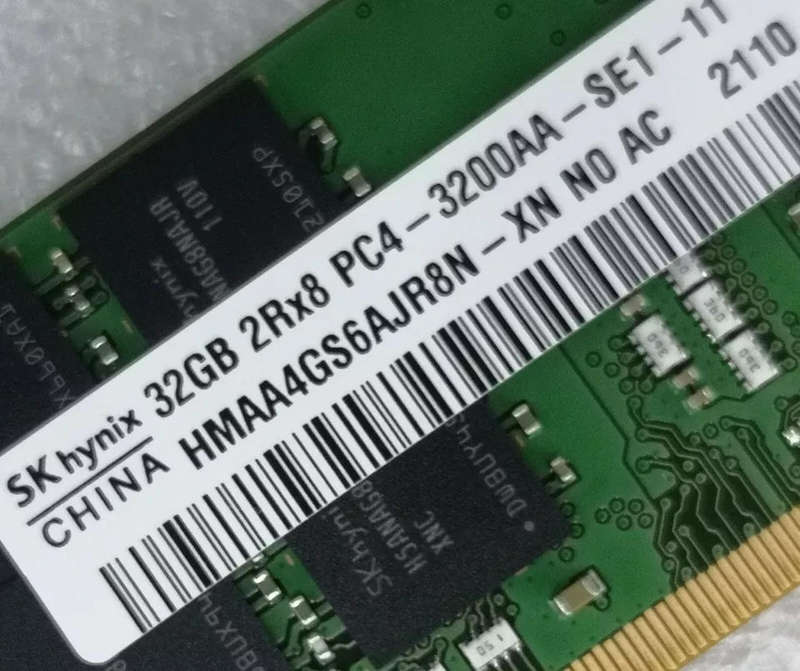 SK Hynix 32GB DDR4 3200MHz Laptop SO-DIMM RAM 2Rx8 PC4-25600 HMAA4GS6AJR8N-XN