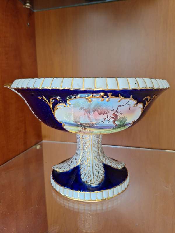 Vintage hand painted porcelain bowl