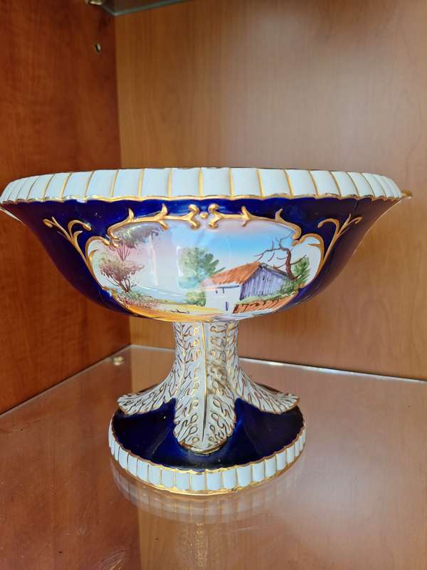Vintage hand painted porcelain bowl