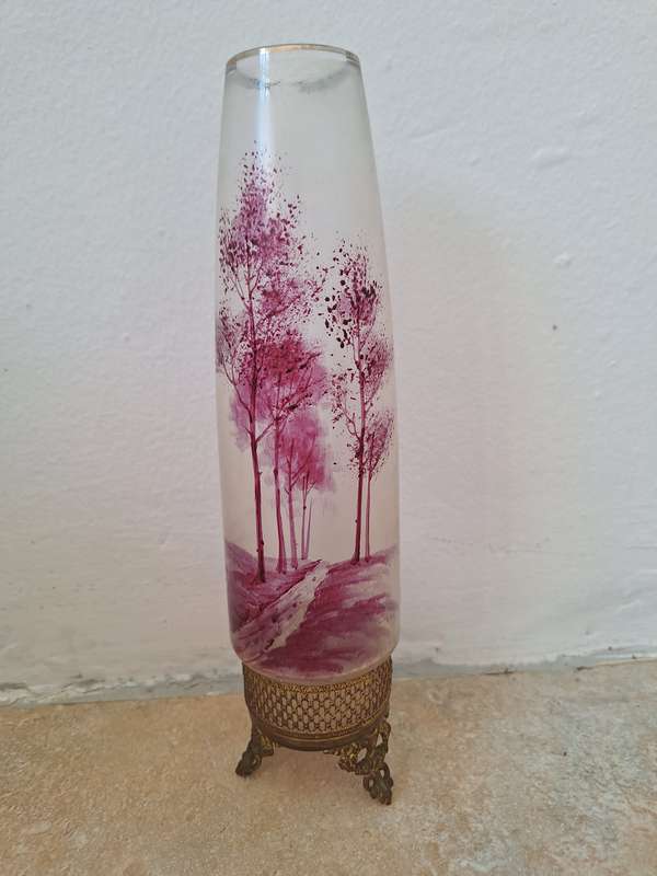 Czeck glass vase