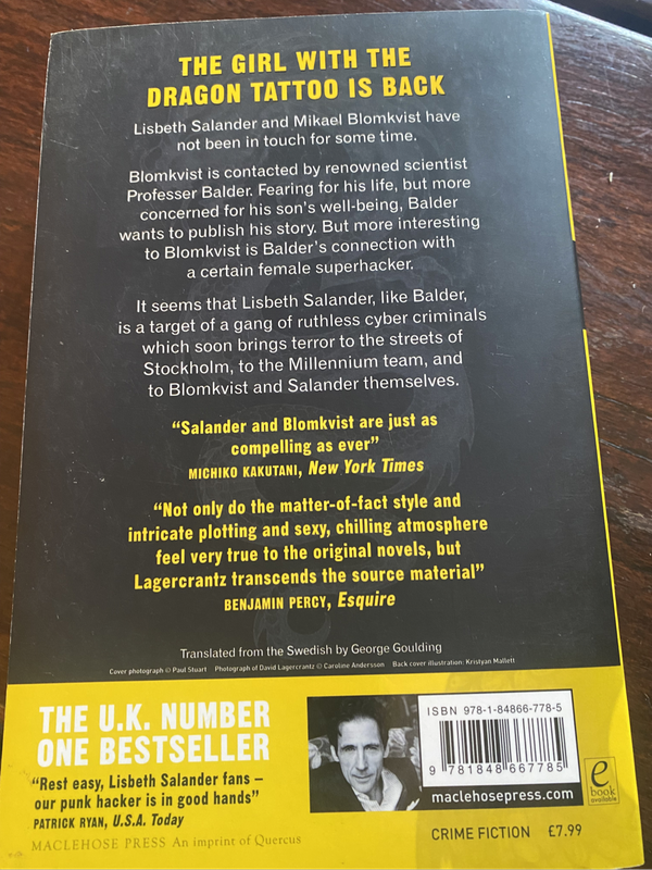 The Girl in the Spiders Web by David Lagercrantz