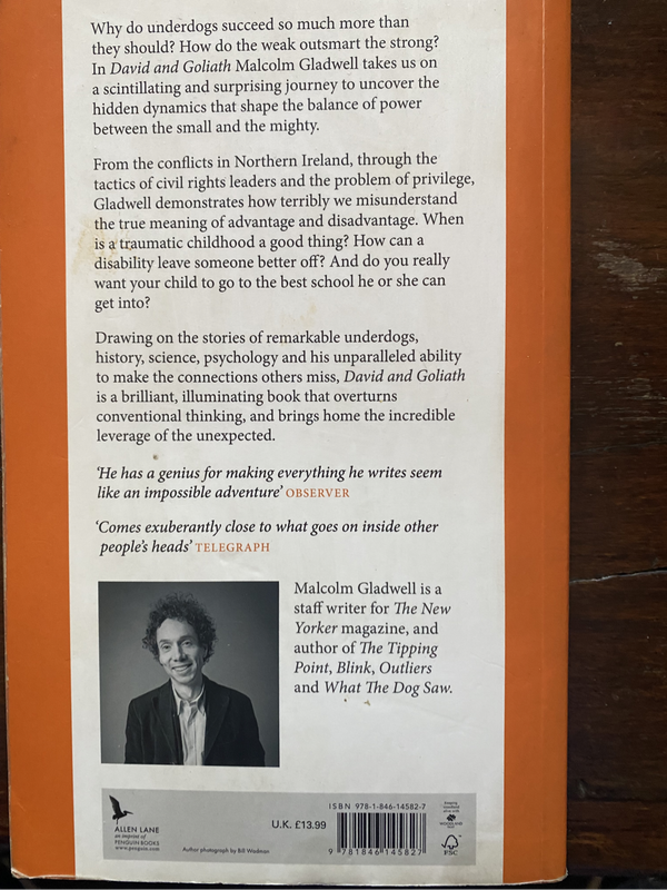David and Goliath by Malcolm Gladwell