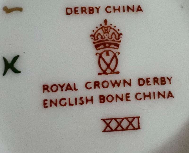Royal Crown Derby Soup Bowls with saucers (16) Sold as SET